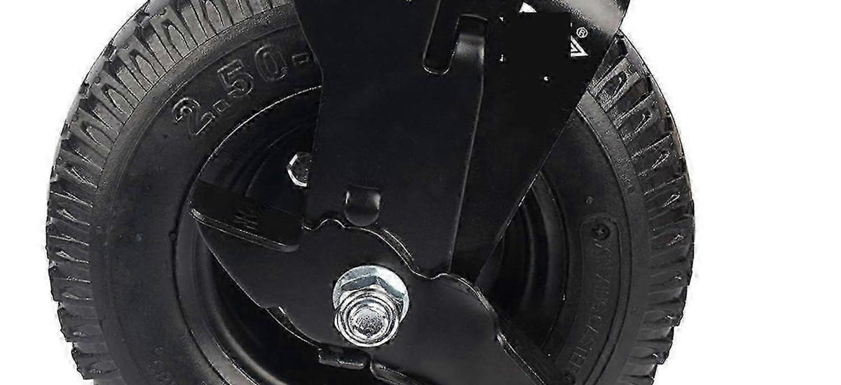 Polyurethane, Black Elastic, Aluminium & Pneumatic Wheels