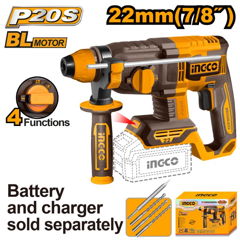 20V Lithium-ion Rotary Hammer, 22MM